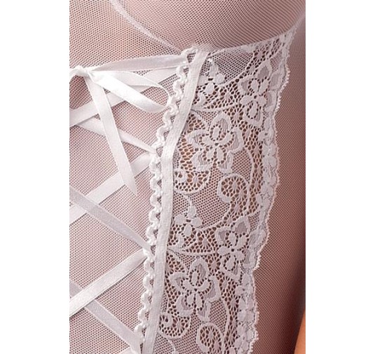 Bielizna-MARCELLE CORSET white L/XL - Casmir